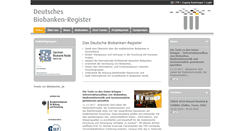 Desktop Screenshot of biobanken.de