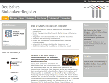 Tablet Screenshot of biobanken.de